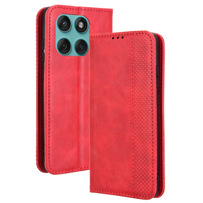 Wallet Flip Cover For Motorola Edge 60 Fusion Leather PU Phone Case Shockproof Durable Retro Case