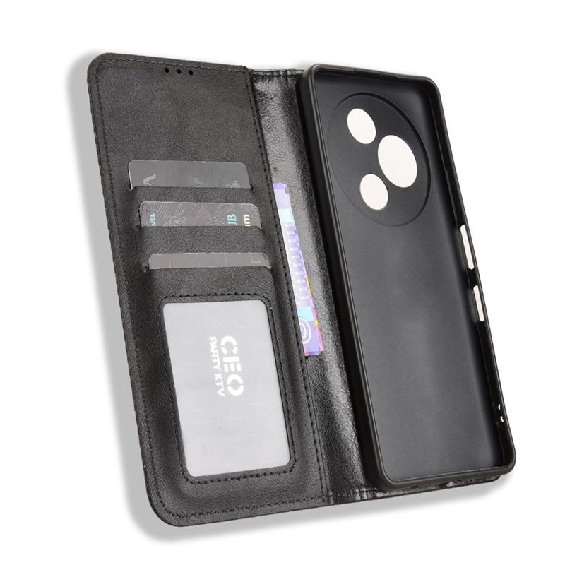 Wallet Flip Cover For TCL 60 NxtPaper Leather PU Phone Case Shockproof Durable Retro Case