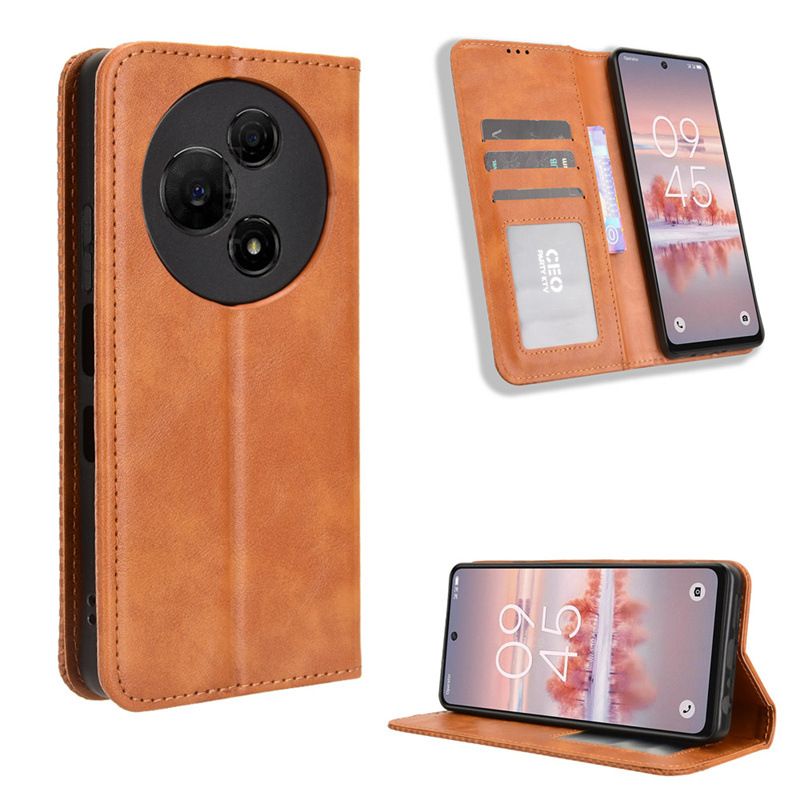 Wallet Flip Cover For TCL 60 NxtPaper Leather PU Phone Case Shockproof Durable Retro Case