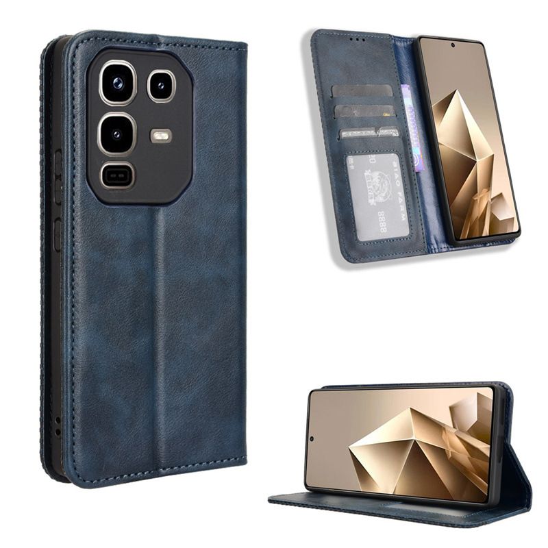 Wallet Flip Cover For Infinix Note 50 Pro 4G,Infinix Note 50 4G,Infinix Note 50x 5G,Infinix Note 50 Pro+ Plus and Infinix Note 50S 5G Leather PU Phone Case Shockproof Durable Retro Case