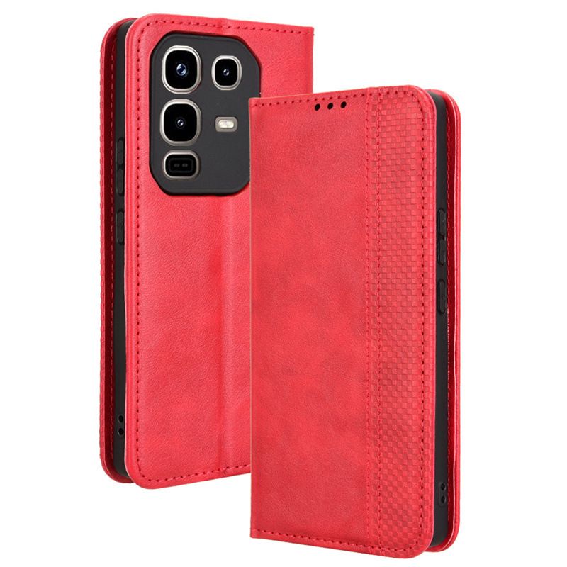 Wallet Flip Cover For Infinix Note 50 Pro 4G,Infinix Note 50 4G,Infinix Note 50x 5G,Infinix Note 50 Pro+ Plus and Infinix Note 50S 5G Leather PU Phone Case Shockproof Durable Retro Case