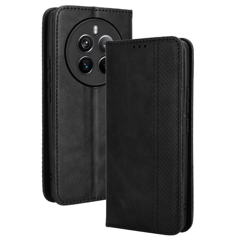 Wallet Flip Cover For Realme 12 Pro Leather PU Phone Case Shockproof Durable Retro Case