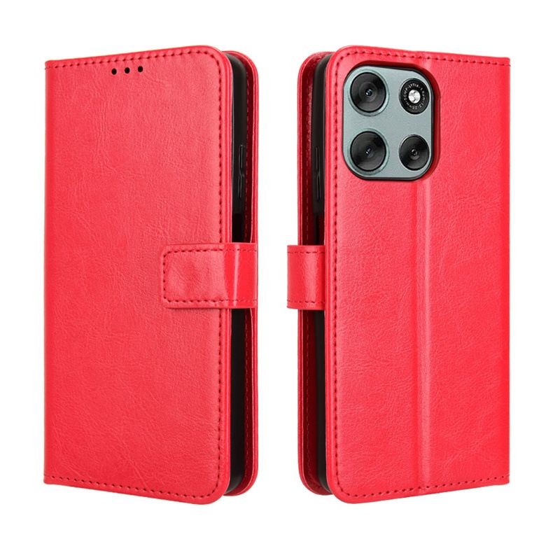 Flip Cover For Motorola Moto G56 G86 / G86 Power [Flip Vintage Leather] Wallet Phone Case