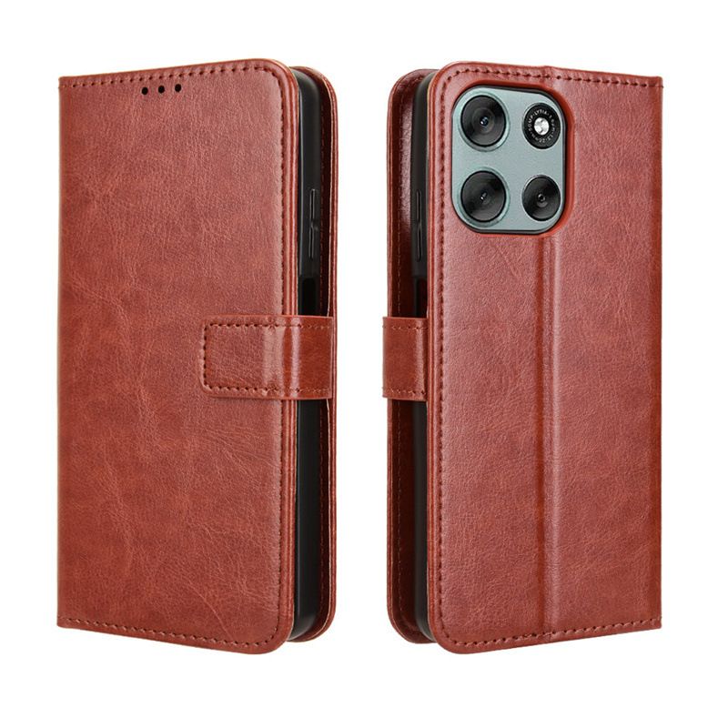 Flip Cover For Motorola Moto G56 G86 / G86 Power [Flip Vintage Leather] Wallet Phone Case