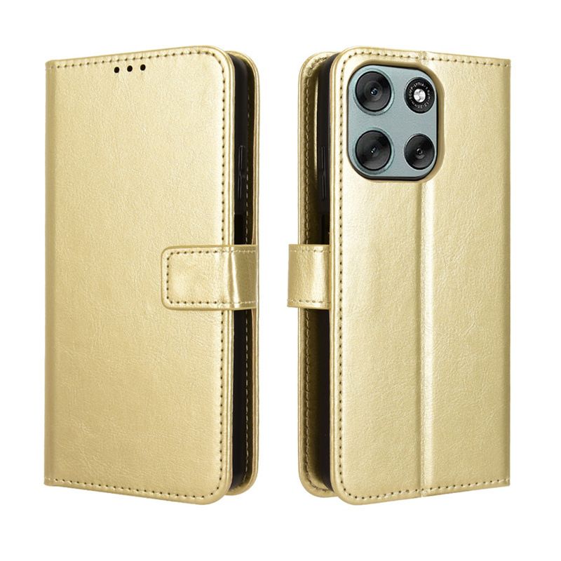 Flip Cover For Motorola Moto G56 G86 / G86 Power [Flip Vintage Leather] Wallet Phone Case