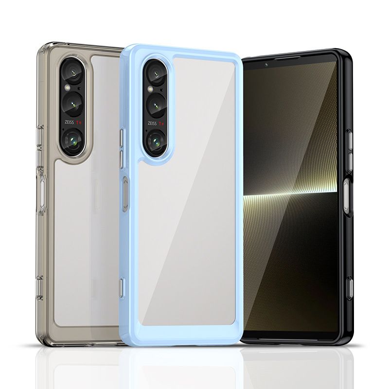 Phone Case for Sony Xperia 10 VI Xperia 1 VI Xperia 1 VII Crystal Clear Hard PC Back Clear Slim TPU Bumper Shockproof Protective Cover Case