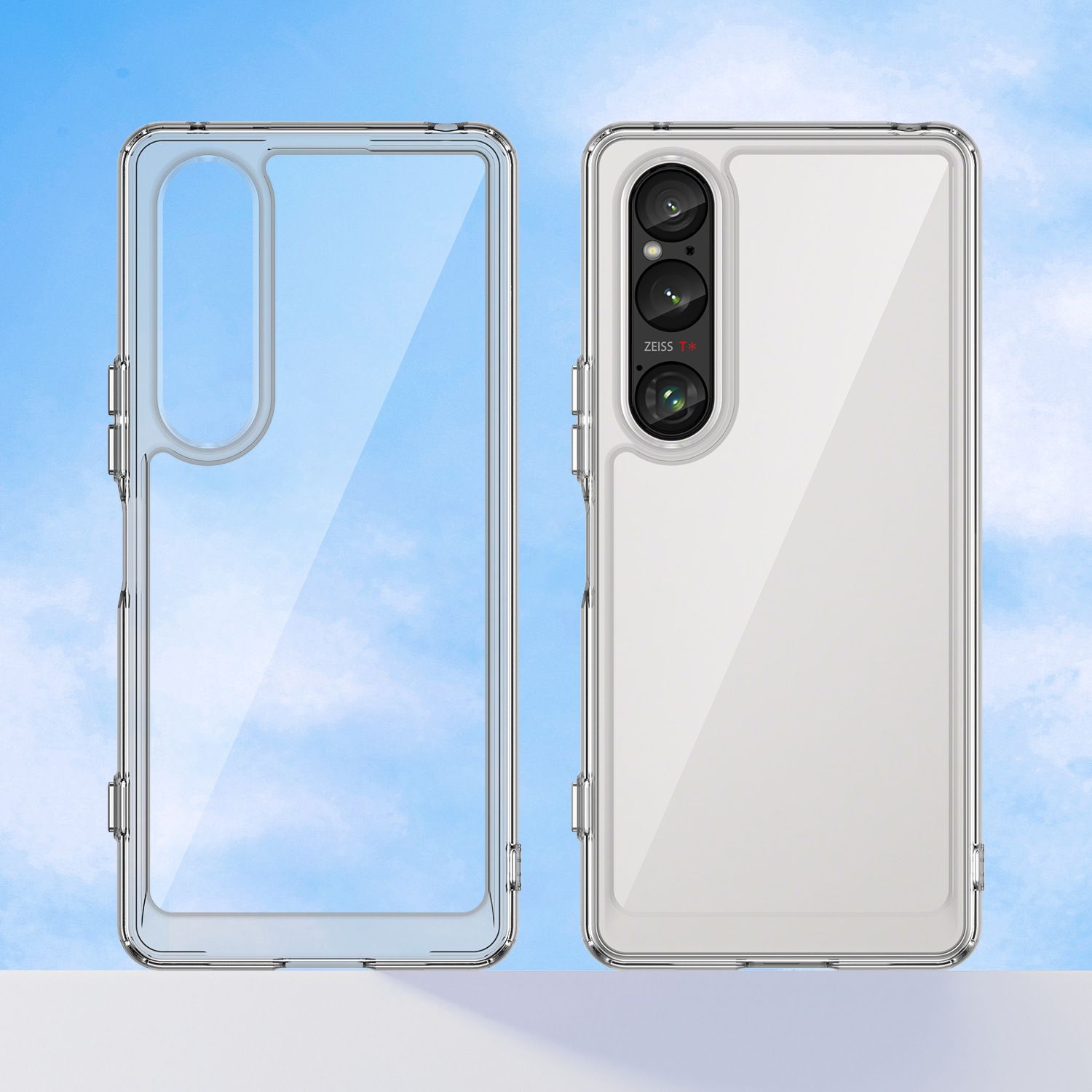 Phone Case for Sony Xperia 10 VI Xperia 1 VI Xperia 1 VII Crystal Clear Hard PC Back Clear Slim TPU Bumper Shockproof Protective Cover Case