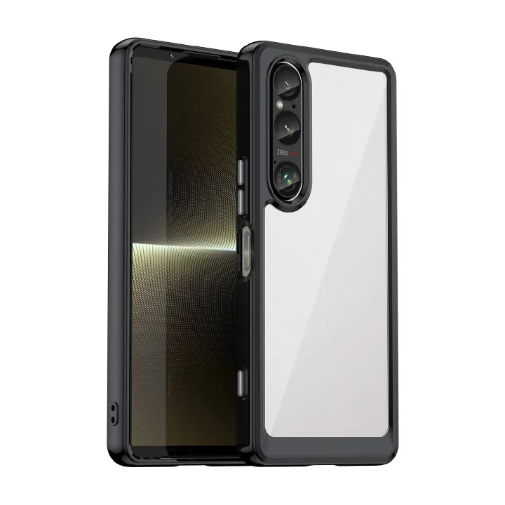 Phone Case for Sony Xperia 10 VI Xperia 1 VI Xperia 1 VII Crystal Clear Hard PC Back Clear Slim TPU Bumper Shockproof Protective Cover Case