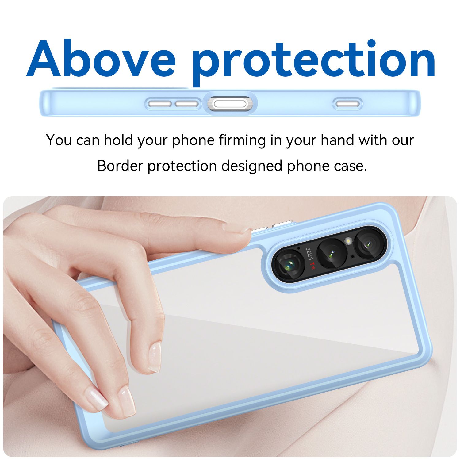 Phone Case for Sony Xperia 10 VI Xperia 1 VI Xperia 1 VII Crystal Clear Hard PC Back Clear Slim TPU Bumper Shockproof Protective Cover Case