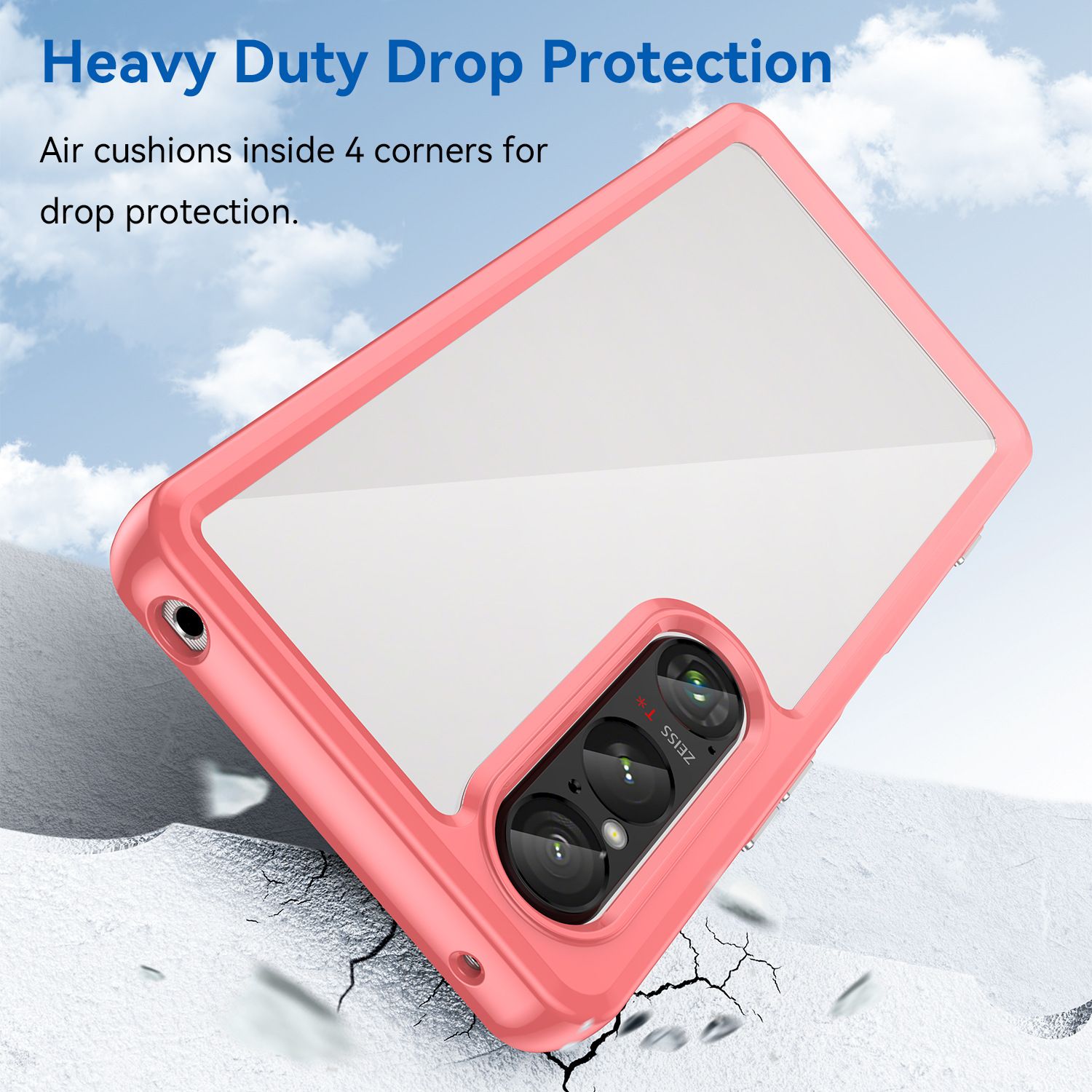 Phone Case for Sony Xperia 10 VI Xperia 1 VI Xperia 1 VII Crystal Clear Hard PC Back Clear Slim TPU Bumper Shockproof Protective Cover Case