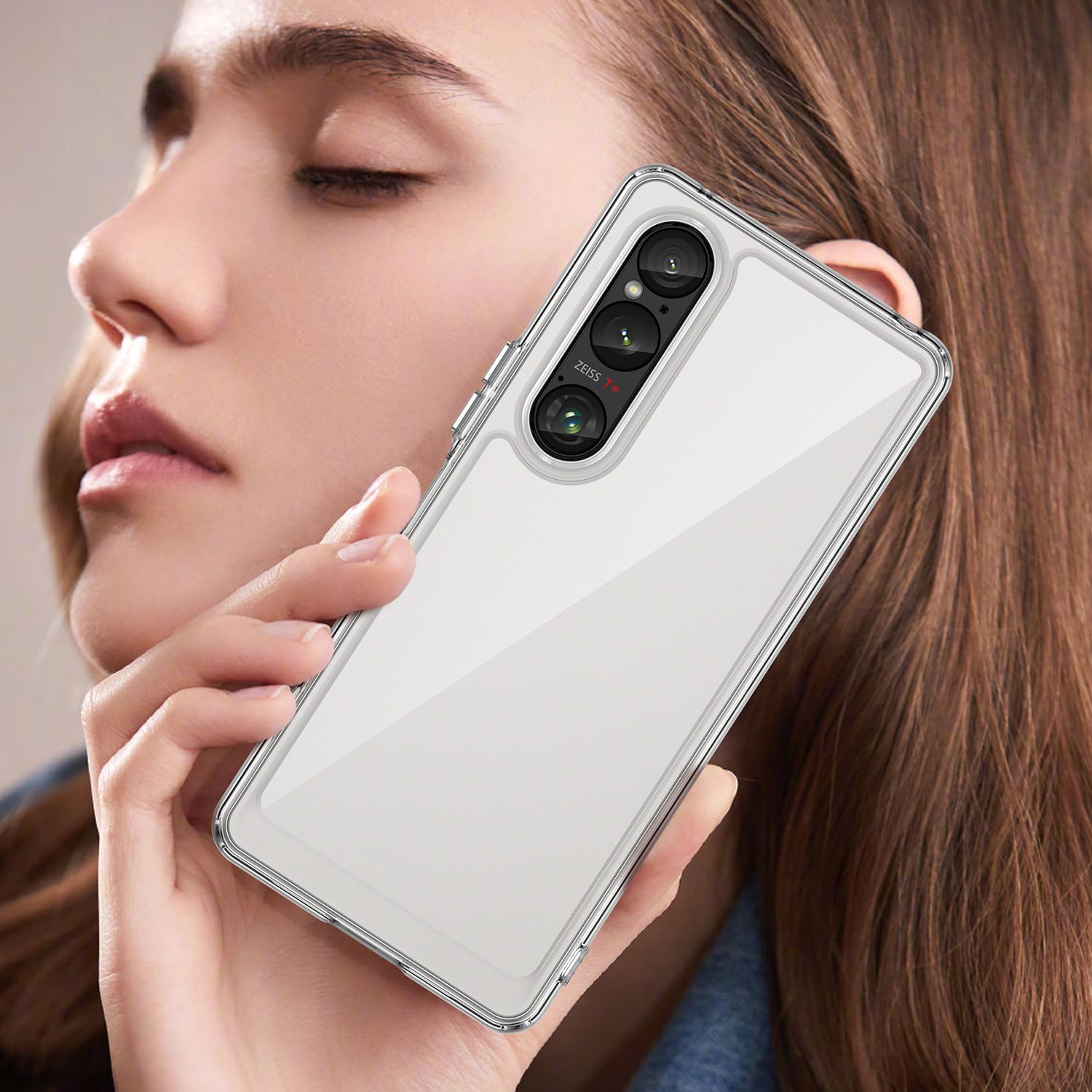 Phone Case for Sony Xperia 10 VI Xperia 1 VI Xperia 1 VII Crystal Clear Hard PC Back Clear Slim TPU Bumper Shockproof Protective Cover Case