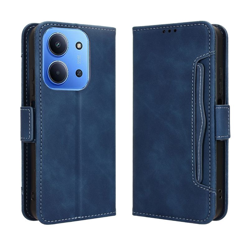 Flip Leather Cover For Xiaomi Redmi 15C [Doka Slot Flip Leather Case] Wallet Case