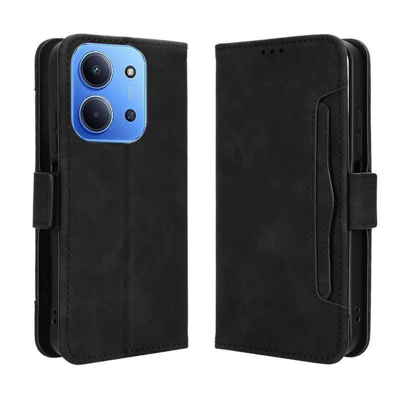 Flip Leather Cover For Xiaomi Redmi 15C [Doka Slot Flip Leather Case] Wallet Case