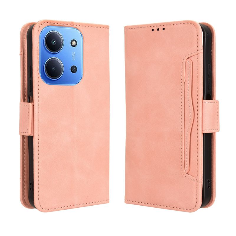 Flip Leather Cover For Xiaomi Redmi 15C [Doka Slot Flip Leather Case] Wallet Case