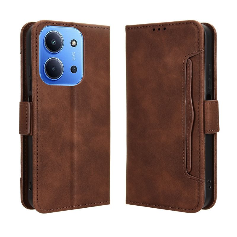 Flip Leather Cover For Xiaomi Redmi 15C [Doka Slot Flip Leather Case] Wallet Case