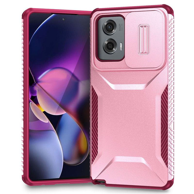 Armor Slide Window Protective Case Shockproof PC TPU Combo Phone Cover For Moto Edge,G Stylus 2025,G 5G 2025,G Play 5G 2025/G Power 2025,Edge 2024,G Stylus,G Power, G Stylus