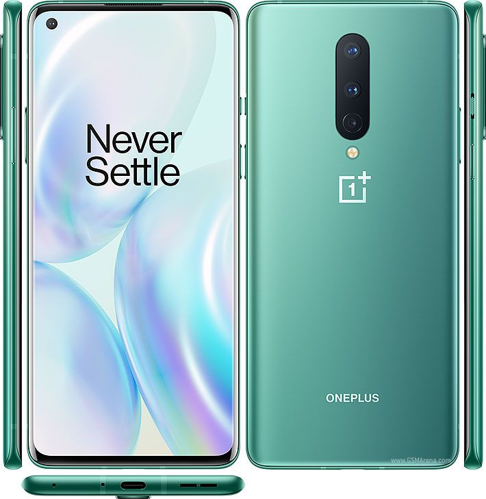 Refurbished Original OnePlus 8 Dual Sim 8GB 128GB / 12GB 256GB Snapdragon 865 5G 6.55 inch One Plus 8 Smartphone 2G/3G/LTE / 5G Clean Mobile phone