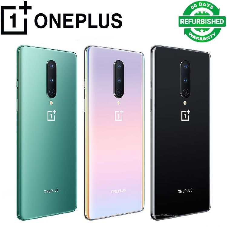 Refurbished Original OnePlus 8 Dual Sim 8GB 128GB / 12GB 256GB Snapdragon 865 5G 6.55 inch One Plus 8 Smartphone 2G/3G/LTE / 5G Clean Mobile phone