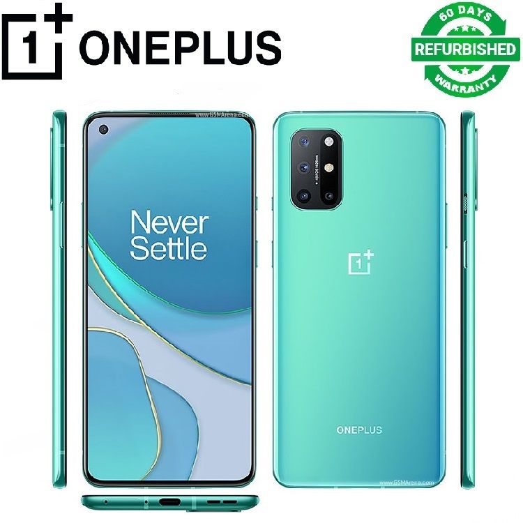 Refurbished Original OnePlus 8T Dual Sim 8GB 128GB / 12GB 256GB Snapdragon 865 5G 6.55 inch One Plus 8T Smartphone 2G/3G/LTE / 5G Clean Mobile phone