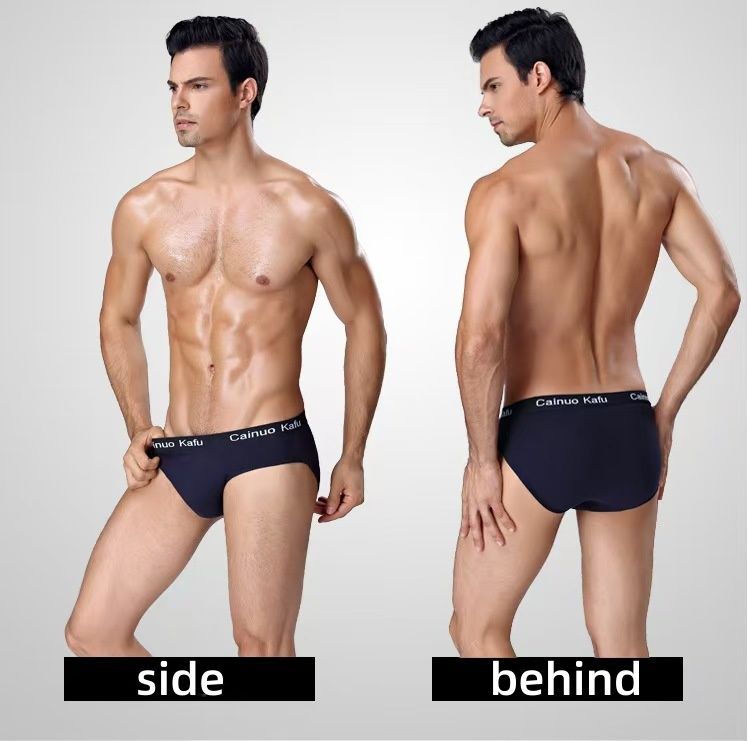 Men's Briefs Youth Fashion Student Shorts Men's Waist Ice Silk Underpants Elastic Clothes Men's Clothing Underwear
