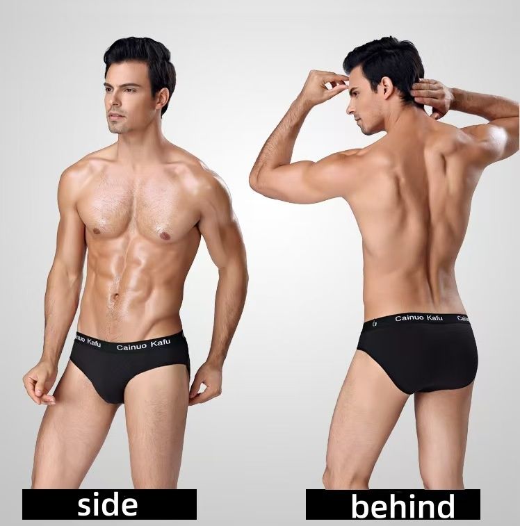 Men's Briefs Youth Fashion Student Shorts Men's Waist Ice Silk Underpants Elastic Clothes Men's Clothing Underwear