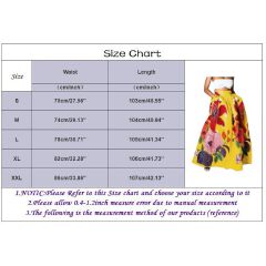 Women's Dresses Bohemian Flower Loose Half Skirt High Waist Party Holiday Beach Extra Long Dress  Slim Waist