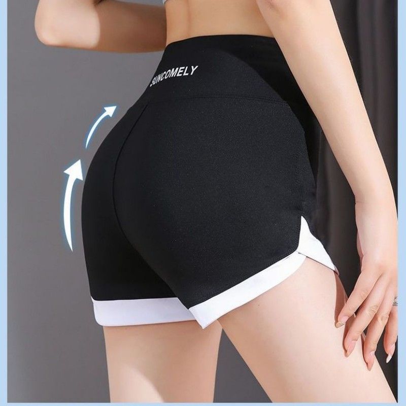 3PCS Women's sports pants Shark pants Safety trousers Leggings Prevent light leakage without curling edges Wearing solid color shark pants outside Woman Clothes