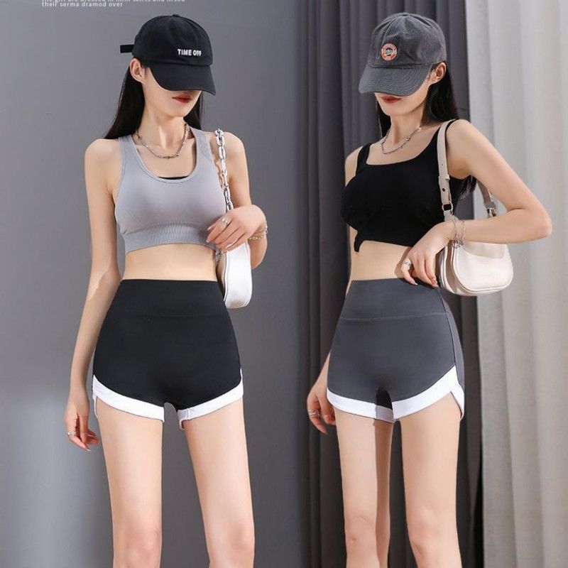 3PCS Women's sports pants Shark pants Safety trousers Leggings Prevent light leakage without curling edges Wearing solid color shark pants outside Woman Clothes