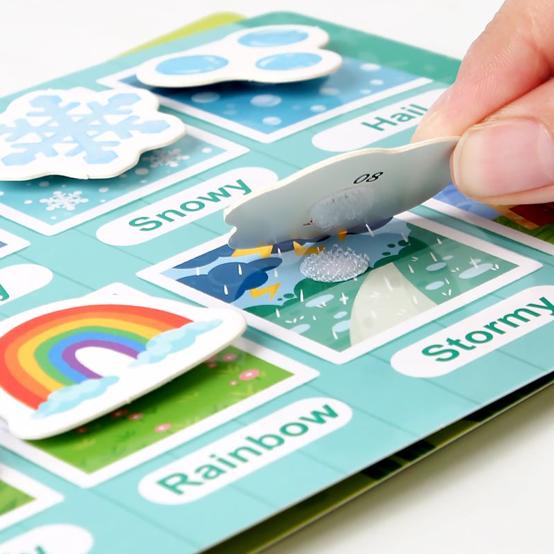 Montessori Baby Busy Book My First Quiet Book Paste Early Learning Education Toy Children Toy Matching Game for Babies 2 3 Years