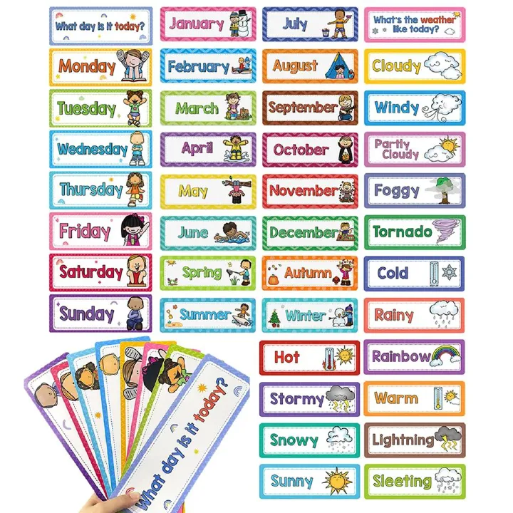 Montessori English Words Subject Titles Learning Cards for Kids Educational Toys Kindergarten Teacher Teaching Aids Classroom Decoration