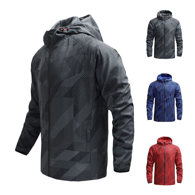Hooded Windbreaker Jacket Motorcycles Men's Waterproof Jacket Cycling Lightweight Downhill MTB Raincoat Mountain Bike Raincoat