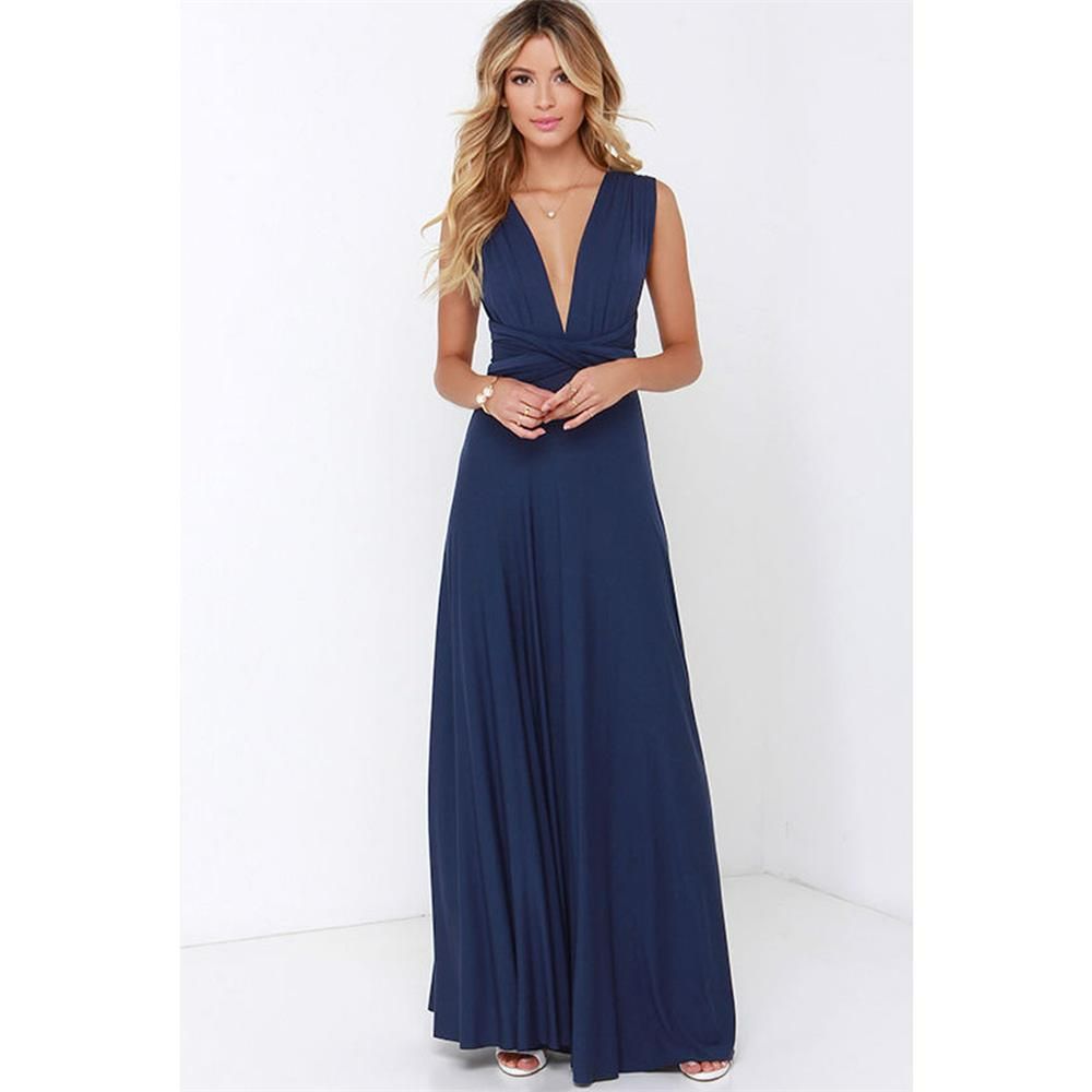 Sexy Women Multiway Wrap Convertible Boho Maxi Club Red Dress Bandage Long Dress Party Bridesmaids Infinity Robe Longue Femme