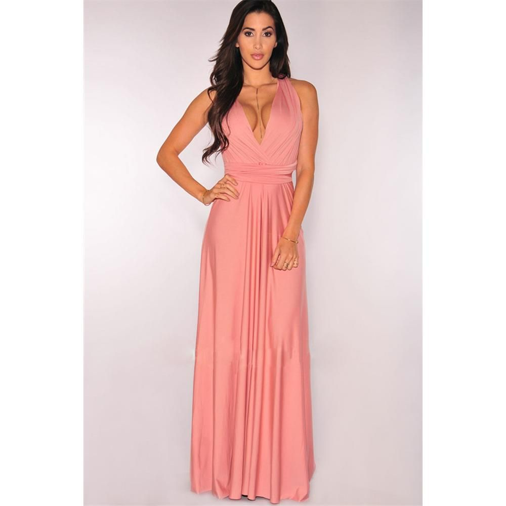 Sexy Women Multiway Wrap Convertible Boho Maxi Club Red Dress Bandage Long Dress Party Bridesmaids Infinity Robe Longue Femme