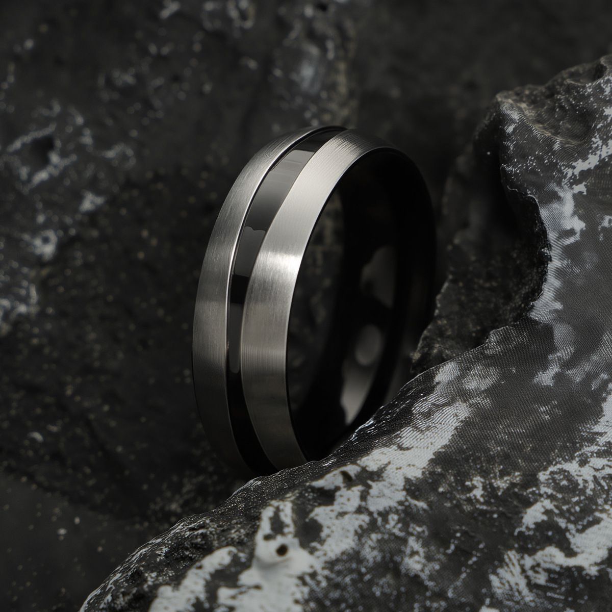 Stylish Niche Minimalist Men's Ring, Hip-Hop Trendy Ring, Fade-Resistant Stainless Steel Ring