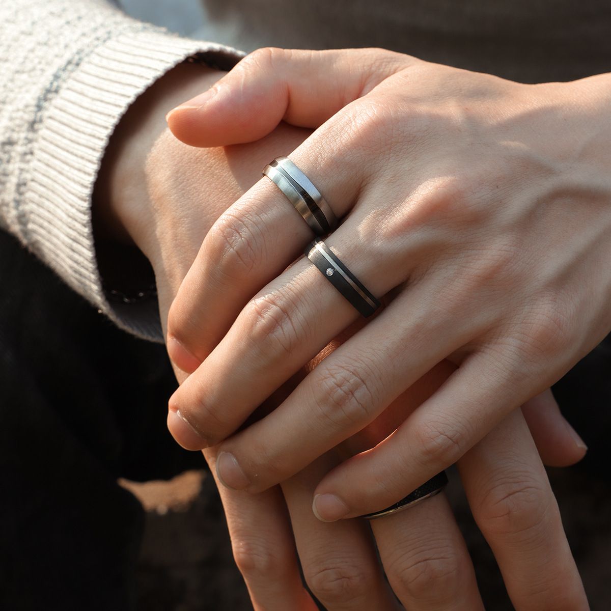 Stylish Niche Minimalist Men's Ring, Hip-Hop Trendy Ring, Fade-Resistant Stainless Steel Ring