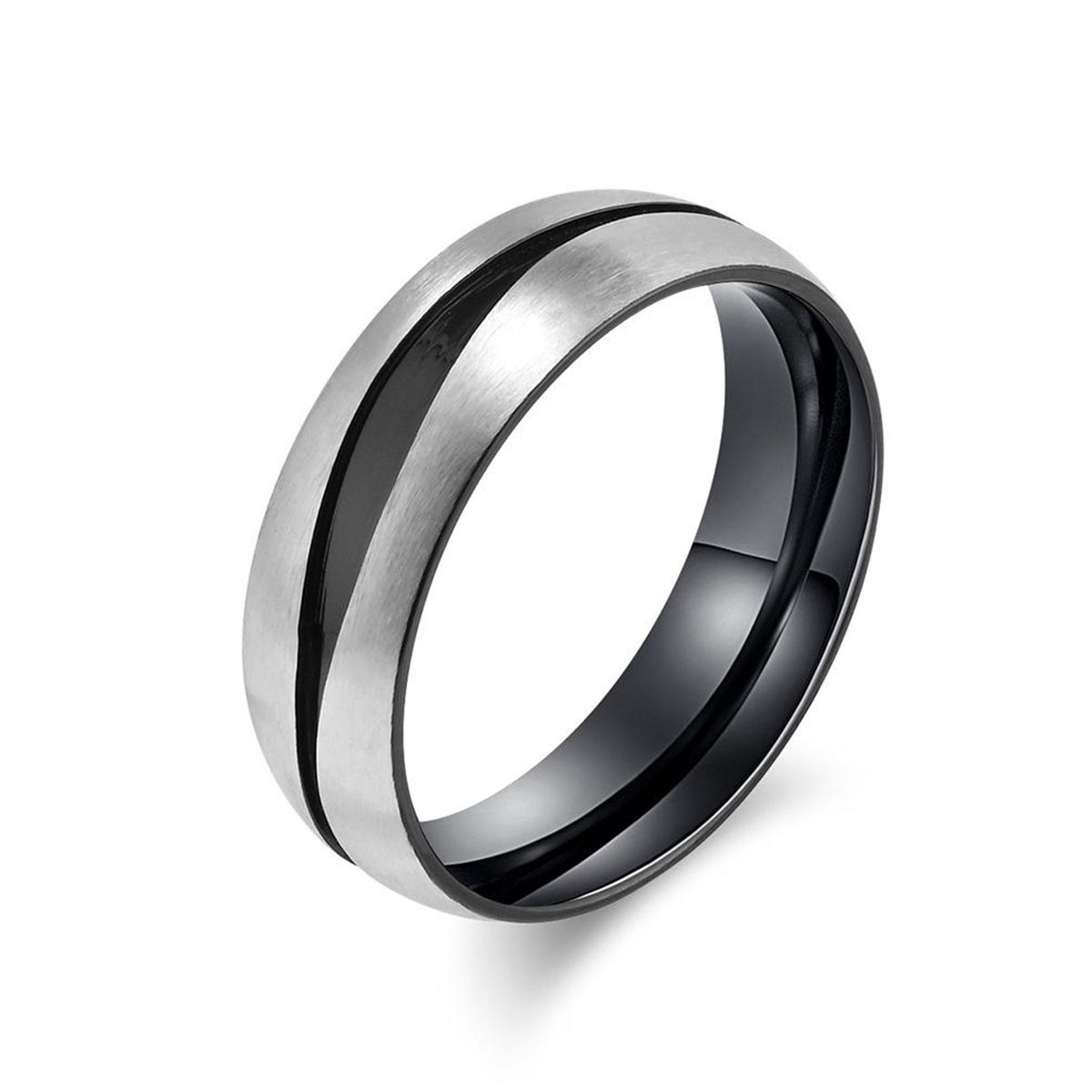 Stylish Niche Minimalist Men's Ring, Hip-Hop Trendy Ring, Fade-Resistant Stainless Steel Ring