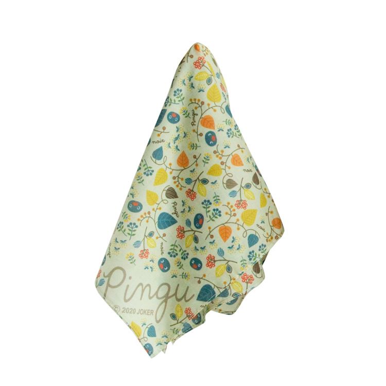 Japanese Style Cotton Handkerchief - Lightweight Square Scarf for Women, Multipurpose Headband & Wedding Favor Gift, Cute Printed Design