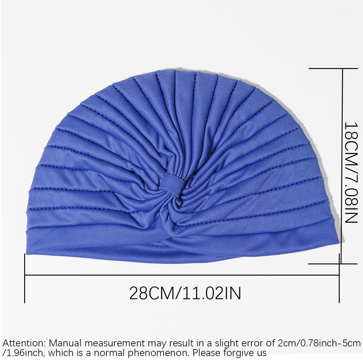 Women's Stretchy Yoga Turban Hat - Breathable Pull-On Head Cover for Muslim, Middle Eastern & Indian Style