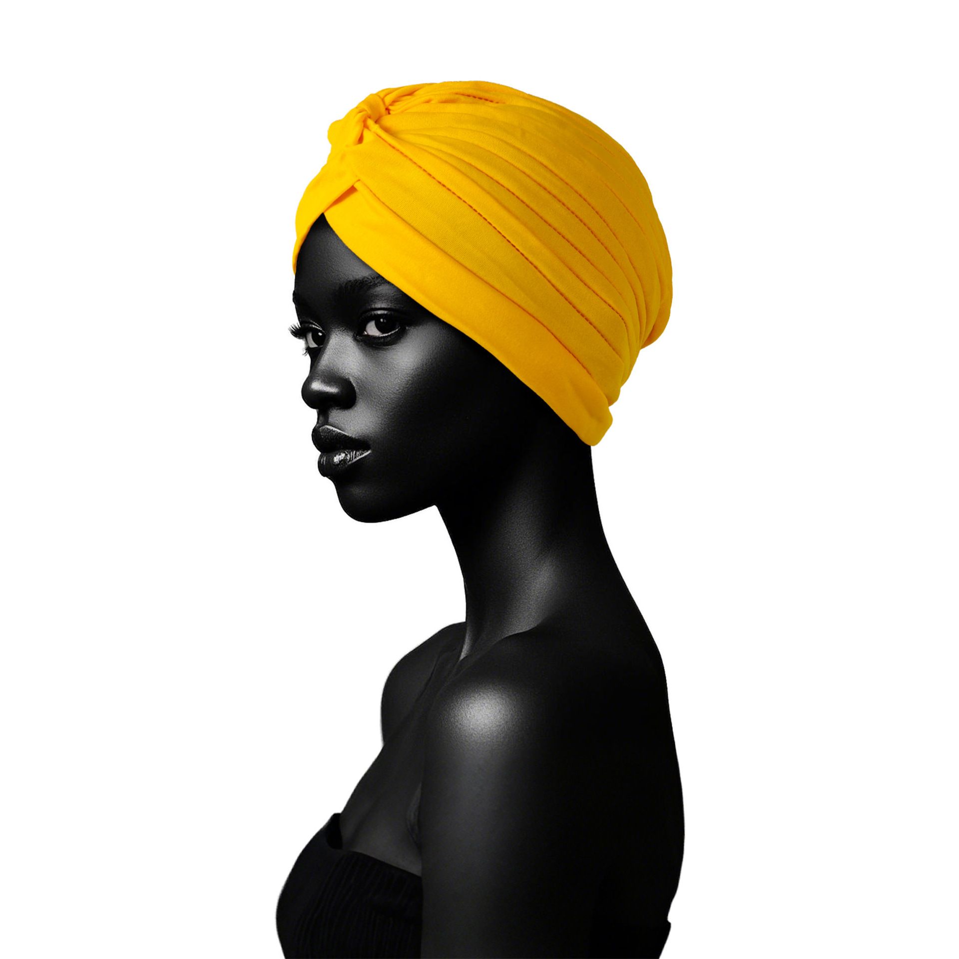 Women's Stretchy Yoga Turban Hat - Breathable Pull-On Head Cover for Muslim, Middle Eastern & Indian Style