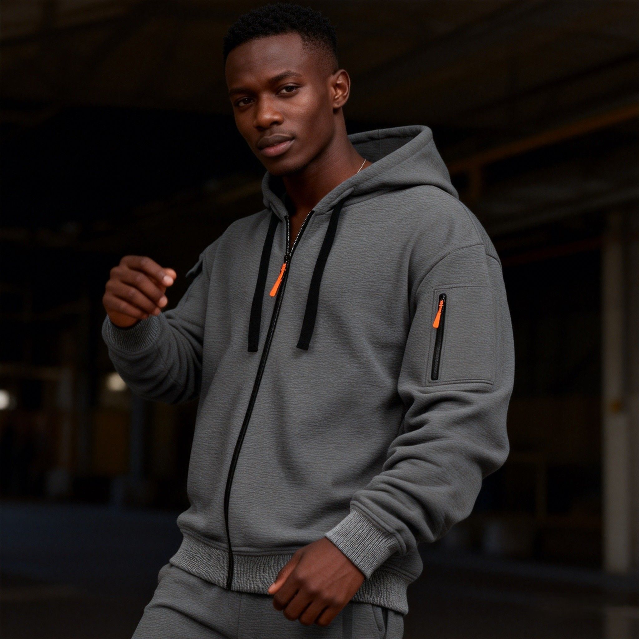 Men's Outdoor Zip Hoodie | Functional Multi-Pocket Men's Hoodie | Multi-Zipper Pockets & Breathable | Comfortable Casual Sweatshirt for All Seasons