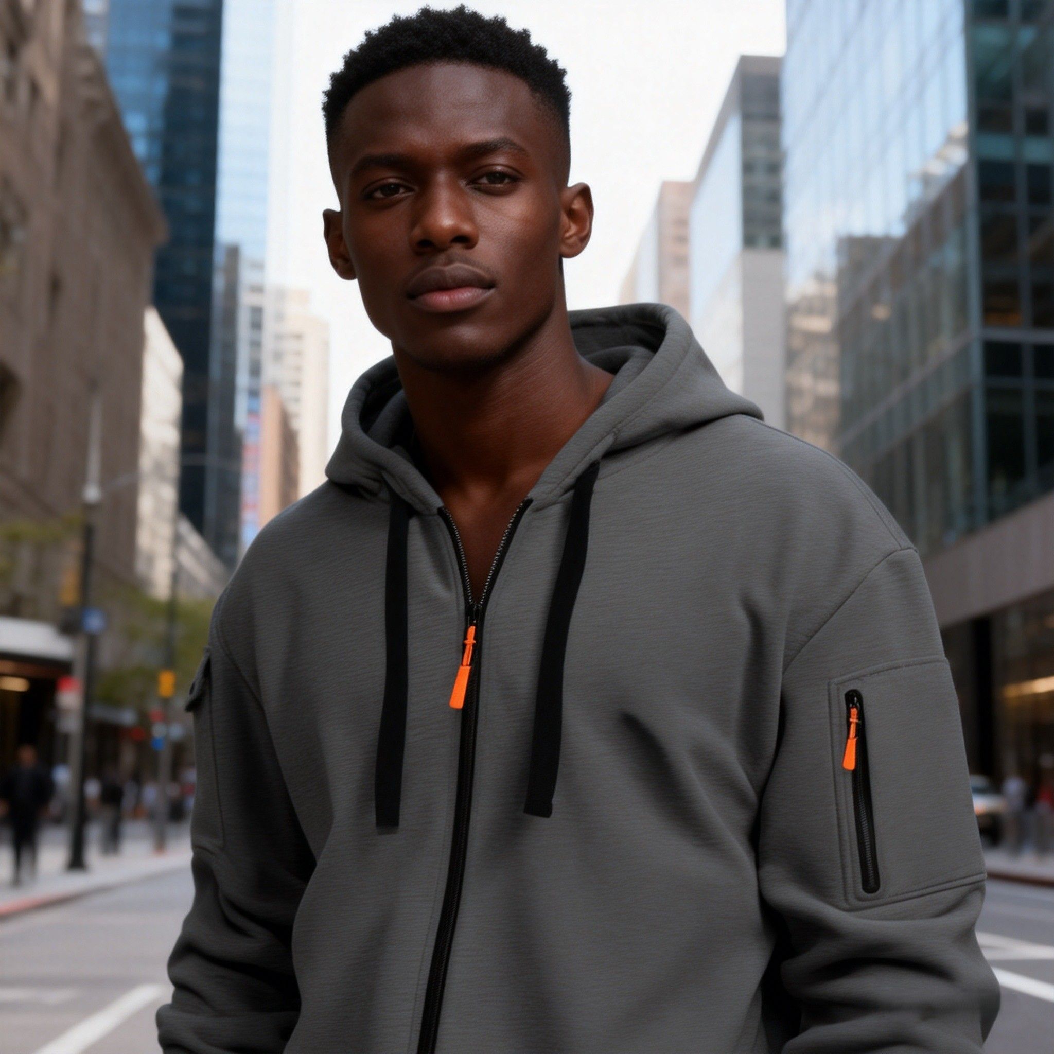 Men's Outdoor Zip Hoodie | Functional Multi-Pocket Men's Hoodie | Multi-Zipper Pockets & Breathable | Comfortable Casual Sweatshirt for All Seasons