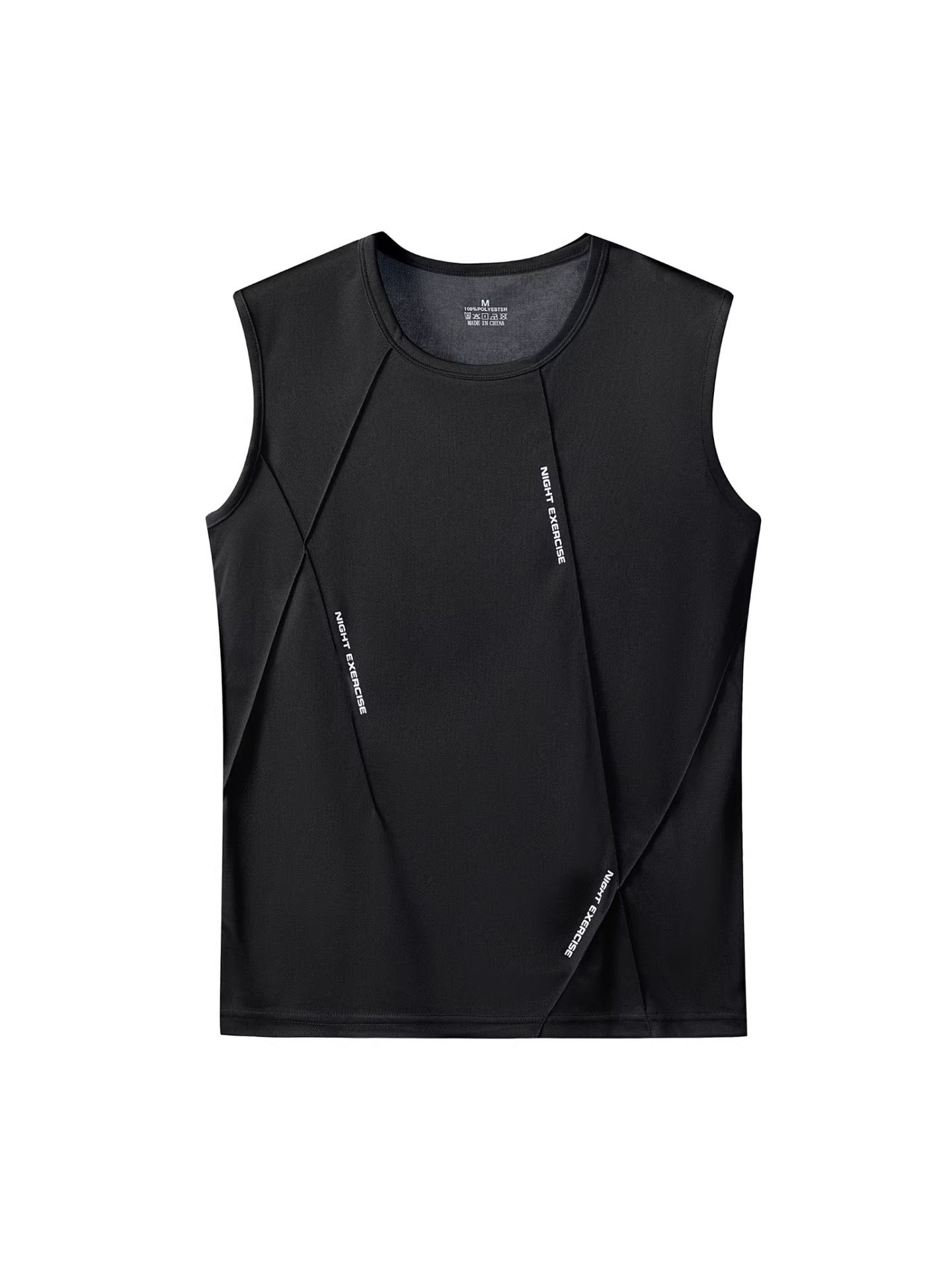 Men's Quick-Dry Sleeveless Tank Top | Breathable Gym Workout Shirt |  Moisture-Wicking Fabric & Patchwork Design | for Gym, Running & Sports in Kenya