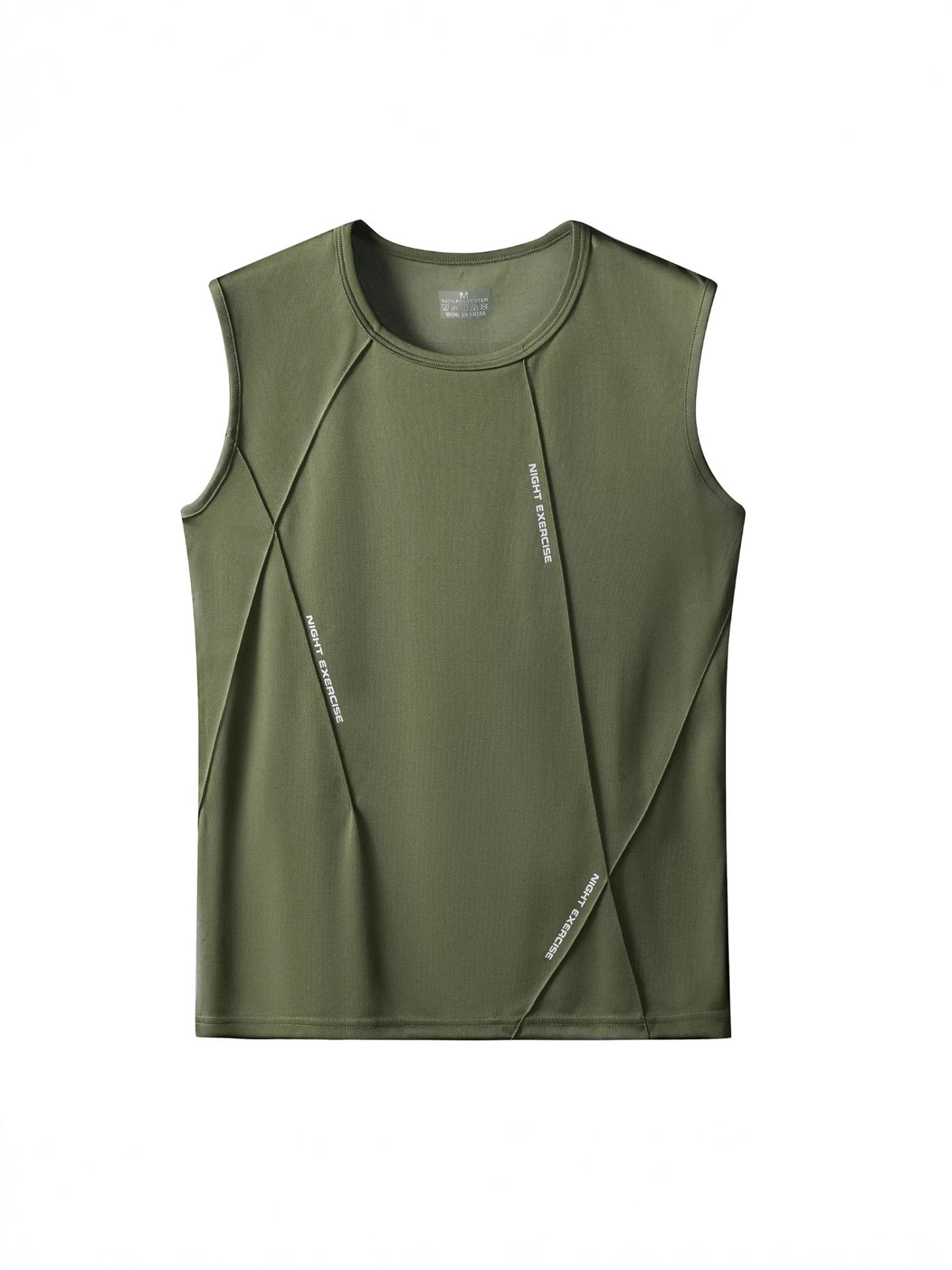 Men's Quick-Dry Sleeveless Tank Top | Breathable Gym Workout Shirt |  Moisture-Wicking Fabric & Patchwork Design | for Gym, Running & Sports in Kenya