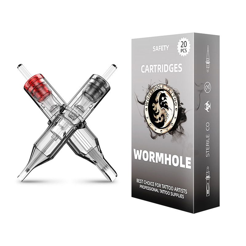 Wormhole Tattoo 20PCS Tattoo Cartridge Needles RL RS M1 RM Cheyenne Needle Disposable Sterilized Safety Tattoo Needle