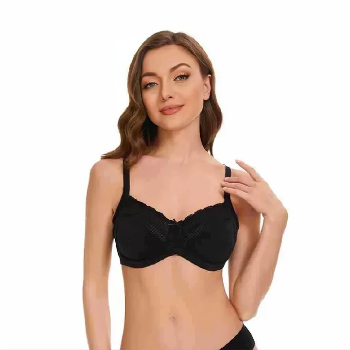 woman bra plus-size lace ultra-thin bralettes without padding, a classic best-selling style for large breasts to create a slimming effect