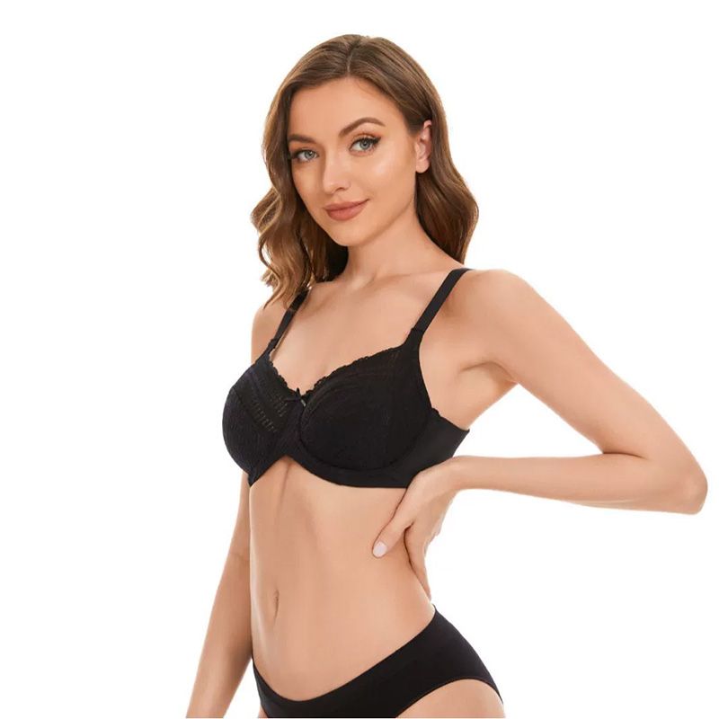 woman bra plus-size lace ultra-thin bralettes without padding, a classic best-selling style for large breasts to create a slimming effect