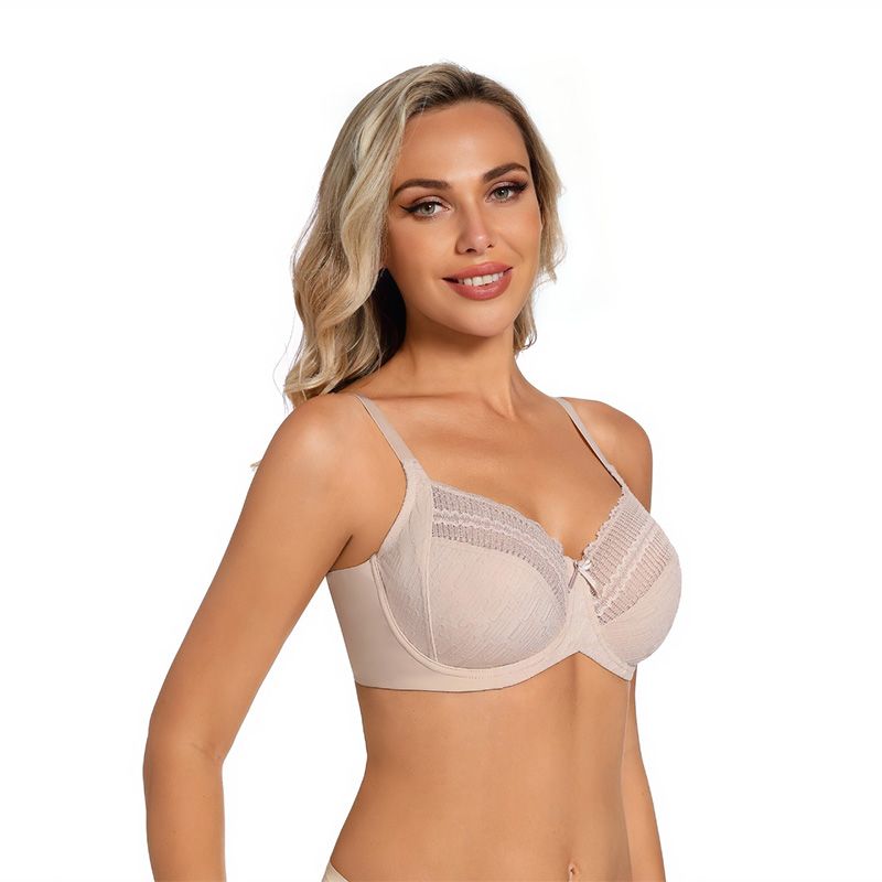 woman bra plus-size lace ultra-thin bralettes without padding, a classic best-selling style for large breasts to create a slimming effect