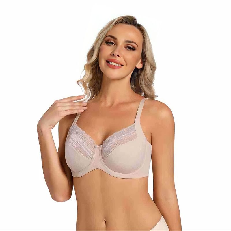 woman bra plus-size lace ultra-thin bralettes without padding, a classic best-selling style for large breasts to create a slimming effect