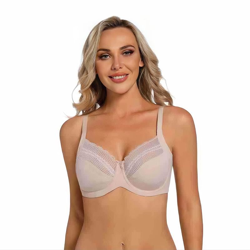 woman bra plus-size lace ultra-thin bralettes without padding, a classic best-selling style for large breasts to create a slimming effect