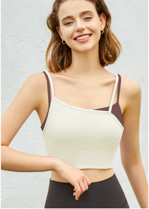 Nylon Spandex Jacquard Full Cup Wire-Free Sporty Casual Bra - Moisture-Wicking, Antibacterial & Breast Support